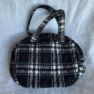 Vera Bradley Black and White Plaid Shoulder Bag
